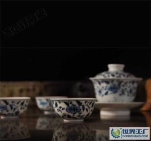 景德鎮(zhèn)青花手繪8頭功夫茶具套組 匠心傳承的茶道藝術(shù)